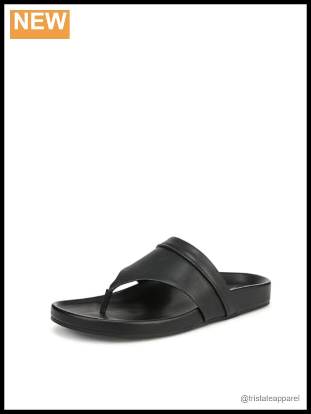 Faux Leather Slide Sandals Slip On Slingback Flat Heel Casual